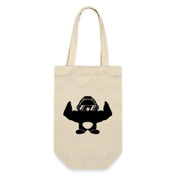 Penguin Bodybuilder Sunglasses Headphones Muscles - Gift Bag for Bottles - nature - Front