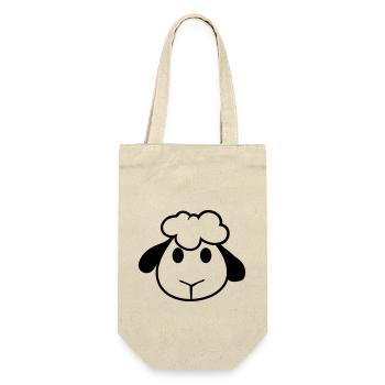 Sheep Face Head Cute Cute Lamb Cool Comic - Gift Bag for Bottles - nature - Front