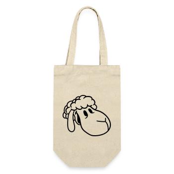 Sheep Face Head Cute Cute Lamb Cool Comic - Gift Bag for Bottles - nature - Front