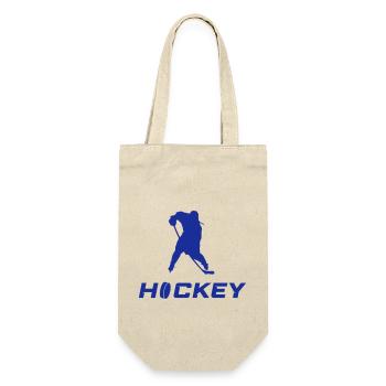 hockey - Geschenkbeutel für Flaschen - Natur - Vorne