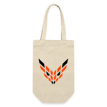 Fuchs Rotfuchs Abstraktes Logo Cool Böser Blick - Geschenkbeutel für Flaschen - Natur - Vorne