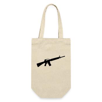 waffe gun - Geschenkbeutel für Flaschen - Natur - Vorne