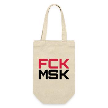 FCK MSK in your DESIRED COLOURS! - Gift Bag for Bottles - nature - Front