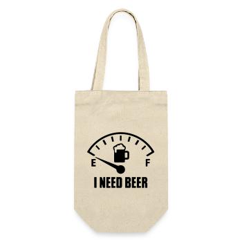 I need beer. - Gift Bag for Bottles - nature - Front