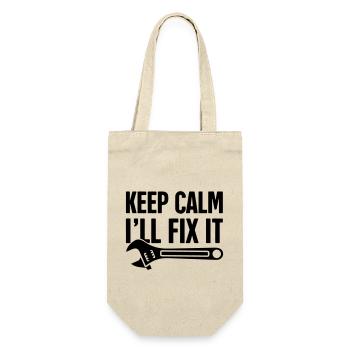 keep calm ill fix it - Gift Bag for Bottles - nature - Front