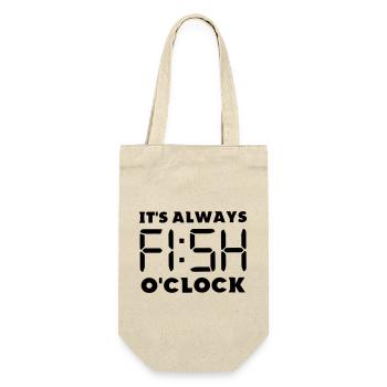 c'est toujours l'heure du poisson - Sac à bouteille - nature - Devant