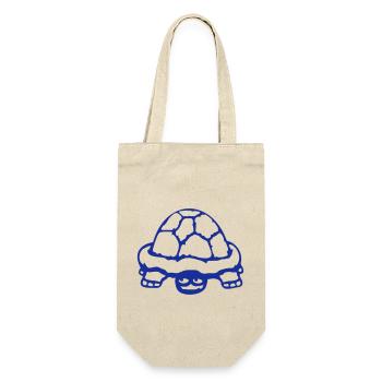Turtle Hidden Shy Funny Grin - Gift Bag for Bottles - nature - Front