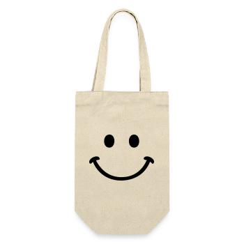 smiley face - Gift Bag for Bottles - nature - Front