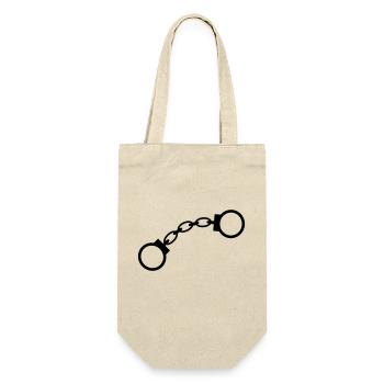 6061912 118904325 handcuffs - Gift Bag for Bottles - nature - Front