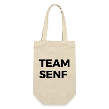 TEAM SENF - Geschenkbeutel für Flaschen - Natur - Vorne