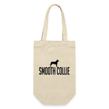 SMOOTH COLLIE Hunde Hund Wilsigns Kurzhaar Collie - Geschenkbeutel für Flaschen - Natur - Vorne