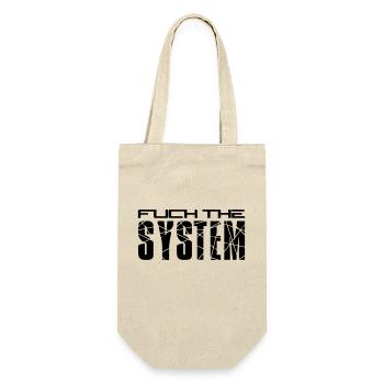 baiser le système de création de logo de texte en disant anarchie p - Sac à bouteille - nature - Devant