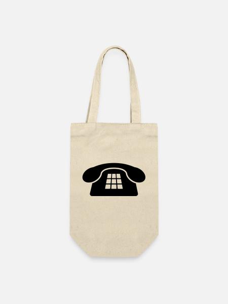 Vieux téléphone - Sac à bouteille - nature