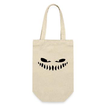 boese monster eyes mouthfaehrlich comic cartoon - Gift Bag for Bottles - nature - Front