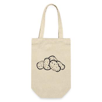 tas de pommes de terre design manger délicieux cuisiner ku - Sac à bouteille - nature - Devant