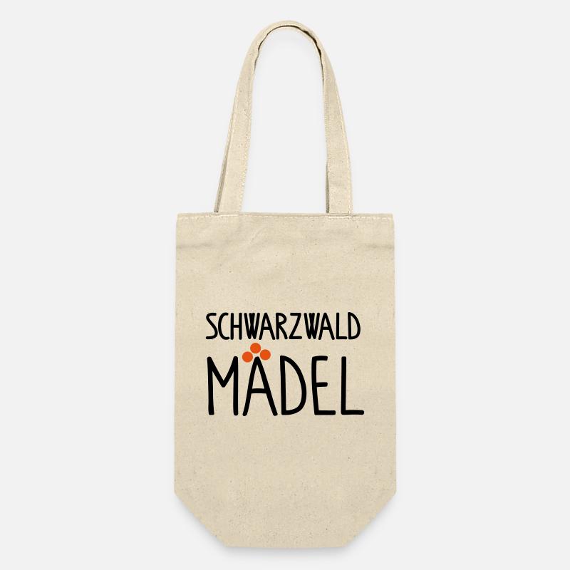 Schwarzwaldmädel - Geschenkbeutel für Flaschen - Natur