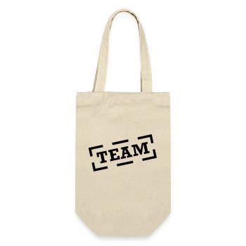 team - Geschenkbeutel für Flaschen - Natur - Vorne