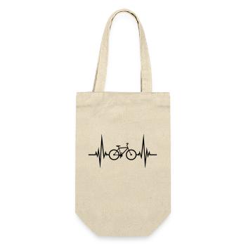 bicycle pulse heartbeat frequency driving sports bike - Gift Bag for Bottles - nature - Front