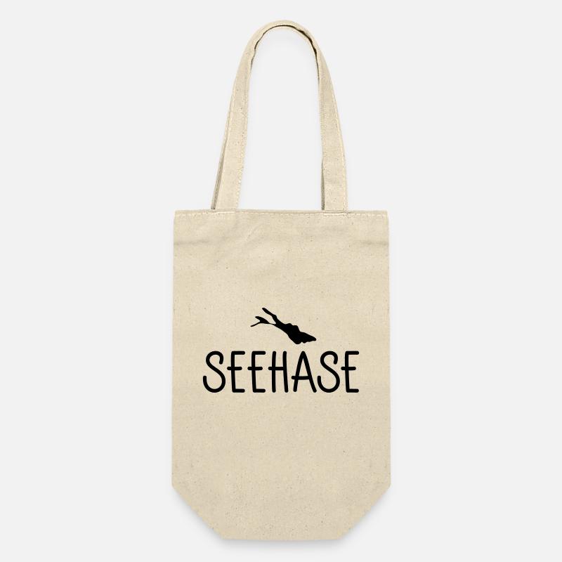Seehase - Geschenkbeutel für Flaschen - Natur