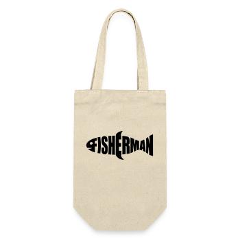 fisherman logo fisherman sea boat angler sport - Gift Bag for Bottles - nature - Front