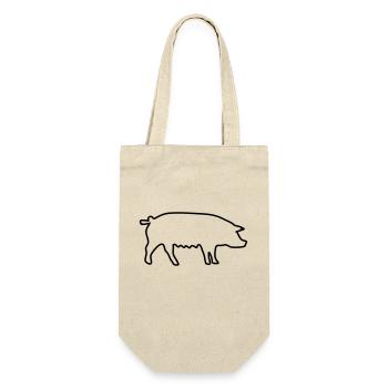 cochon - Sac à bouteille - nature - Devant