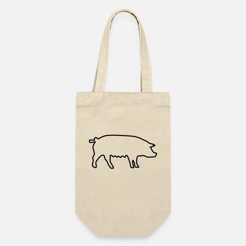 cochon - Sac à bouteille - nature