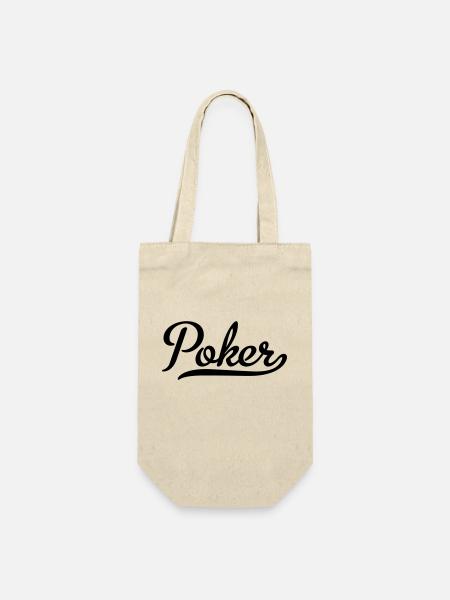 poker - Gift Bag for Bottles - nature