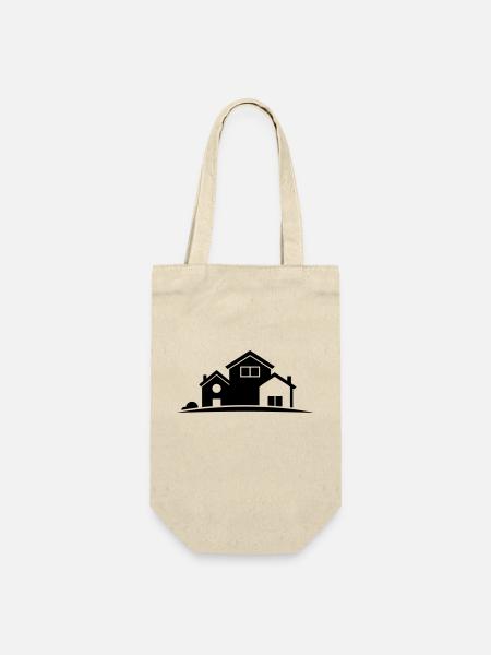 House - Gift Bag for Bottles - nature