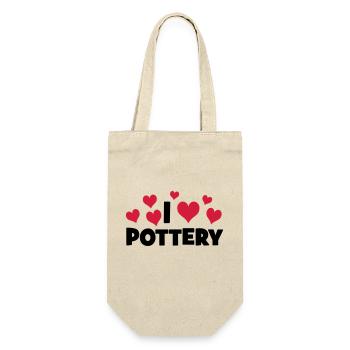 POTTERY - Geschenkbeutel für Flaschen - Natur - Vorne