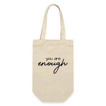 you are enough - Geschenkbeutel für Flaschen - Natur - Vorne