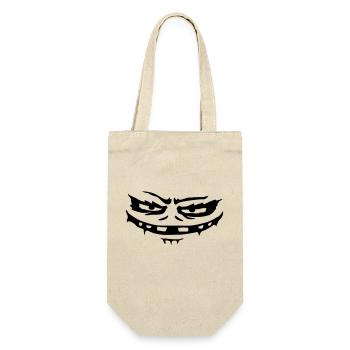 Monster evil face Halloween - Gift Bag for Bottles - nature - Front