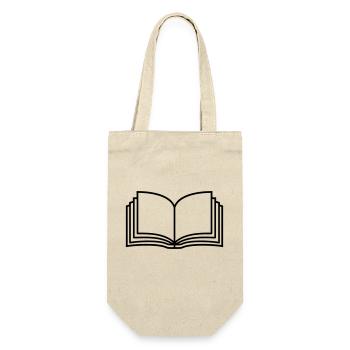Pages de livres ouverts de romans - Sac à bouteille - nature - Devant