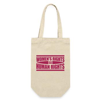 womens rights Feminist Zitat - Geschenkbeutel für Flaschen - Natur - Vorne