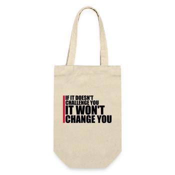 Workout Fitness Motivation Quote - Gift Bag for Bottles - nature - Front