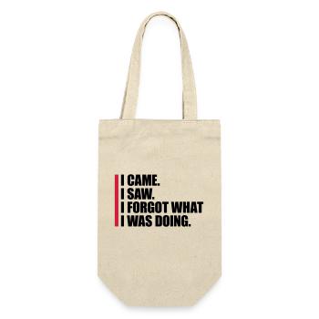 I came saw forget - Gift Bag for Bottles - nature - Front