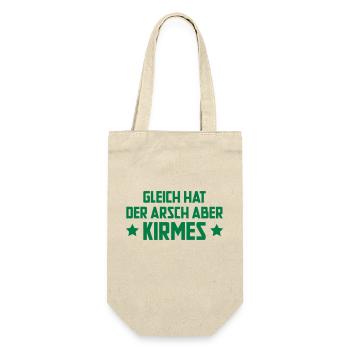 Kirmes - Geschenkbeutel für Flaschen - Natur - Vorne