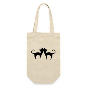 gatti innamorati - Gift Bag for Bottles - nature - Front