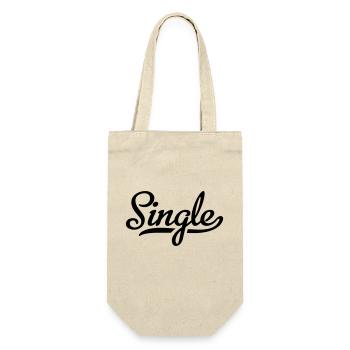 Single - Geschenkbeutel für Flaschen - Natur - Vorne