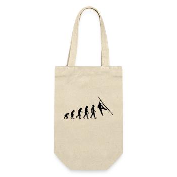 evolution climbing bouldern - Geschenkbeutel für Flaschen - Natur - Vorne