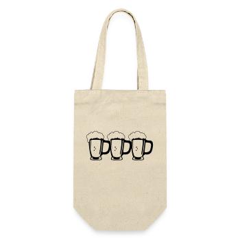 Beer glasses - Gift Bag for Bottles - nature - Front