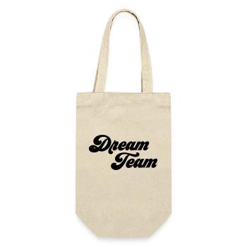 Dream Team - Gift Bag for Bottles - nature - Front