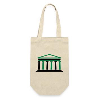 Athens Building - Gift Bag for Bottles - nature - Front
