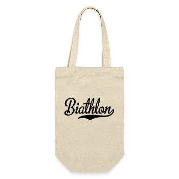 Biathlon - Geschenkbeutel für Flaschen - Natur - Vorne