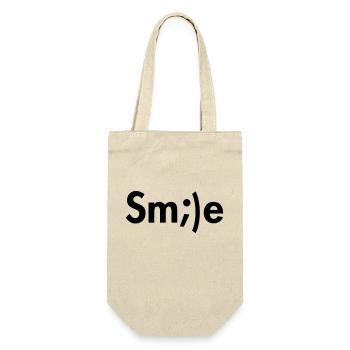 SMILE - Sac à bouteille - nature - Devant