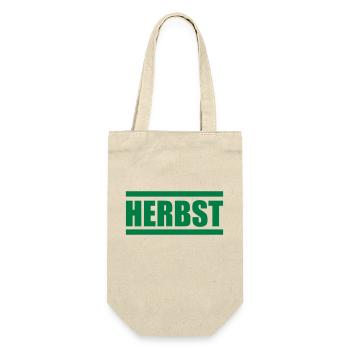 herbst - Geschenkbeutel für Flaschen - Natur - Vorne
