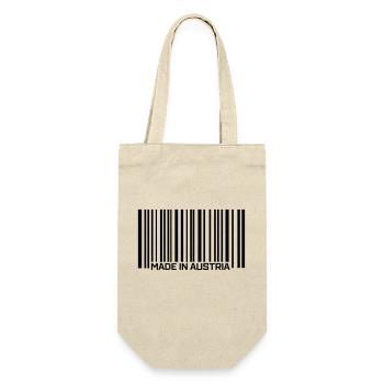 Made in Austria - Geschenkbeutel für Flaschen - Natur - Vorne