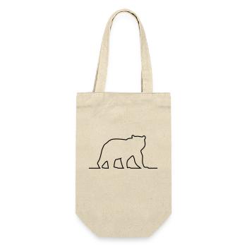 Silhouette d’ours - Sac à bouteille - nature - Devant