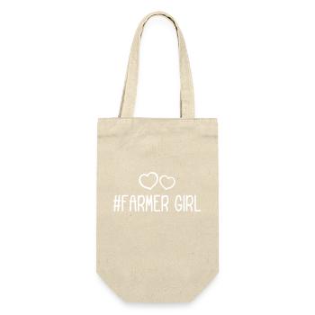 Fermier Fille Fille Coeur Amour - Sac à bouteille - nature - Devant