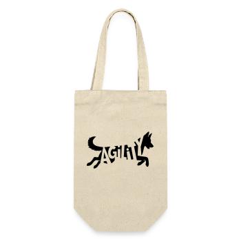 Agility Malinois SVG Vektor Farbe wählbar - Geschenkbeutel für Flaschen - Natur - Vorne