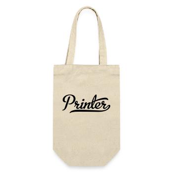 Printer - Gift Bag for Bottles - nature - Front